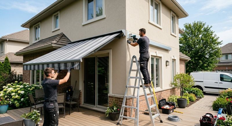 Canvas Awning Installation