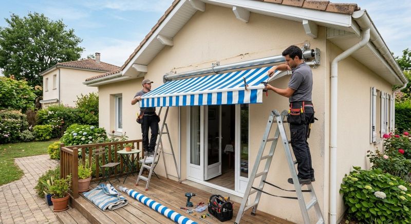 Mobile Home Awning Installation
