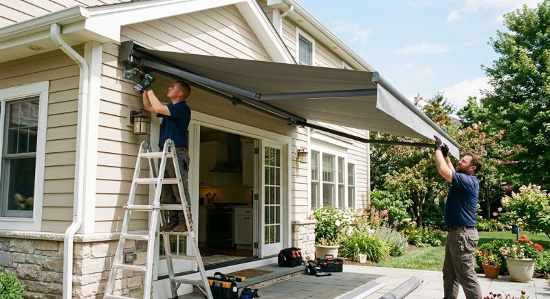Mobile Home Awning Installation