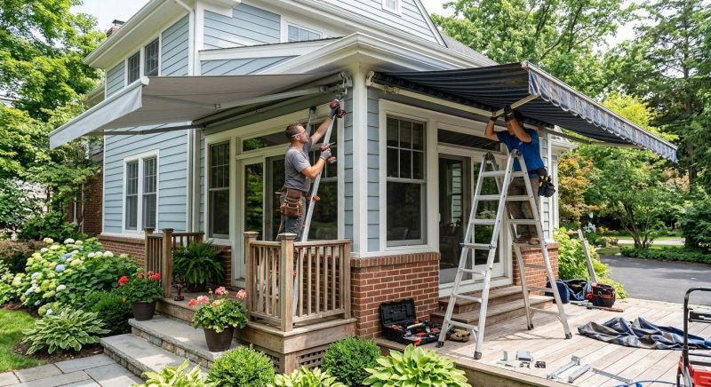 Mobile Home Awning Installation