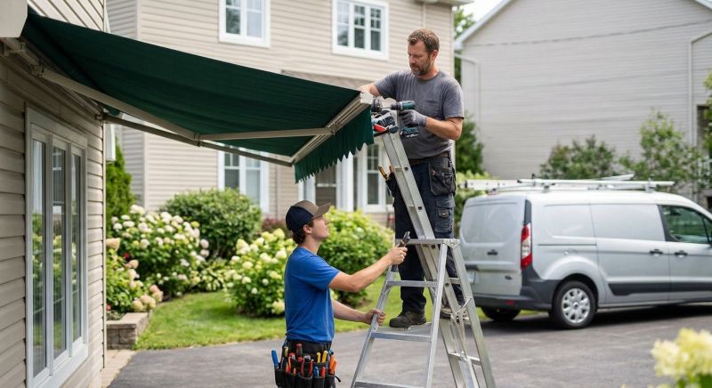 Mobile Home Awning Installation