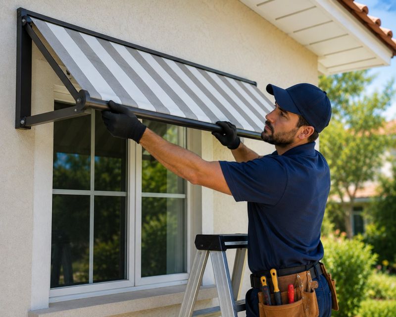 Storefront Awning Installation